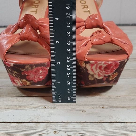 REPORT RAY FLORAL PLATFORM SANDALS 9 - RETRO BOHO HIPPIE STYLE SHOES MANSON GIRL - Picture 9 of 10
